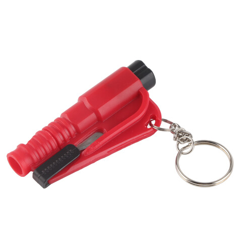 Rojo 3 en 1 Mini Martillo Rompecristales para Coche 1