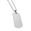 Collar con placa militar de acero titanio 70 cm 6