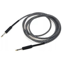 Cable de reducción de ruido para guitarra 3,0 m Negro/Blanco