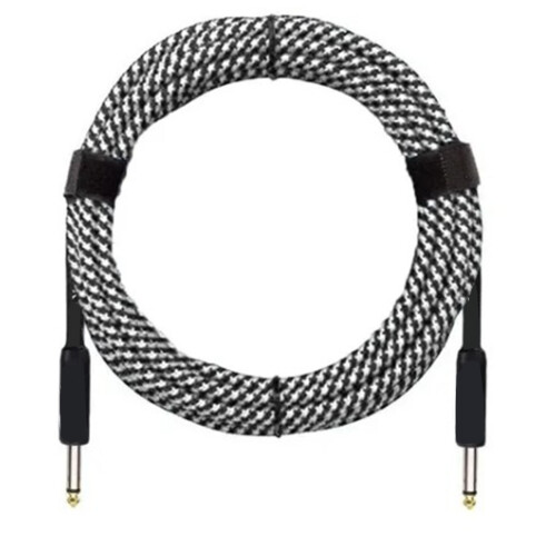 Cable de reducción de ruido para guitarra 3,0 m Negro/Blanco 1