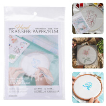 Paquete de 4 hojas de papel de transferencia para bordado - trazado claro con PVA para manualidades