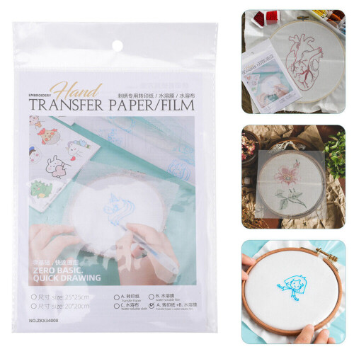 4er-Pack Transparentes DIY-Sticktransferpapier - Unterstützte PVA-Transferblätter