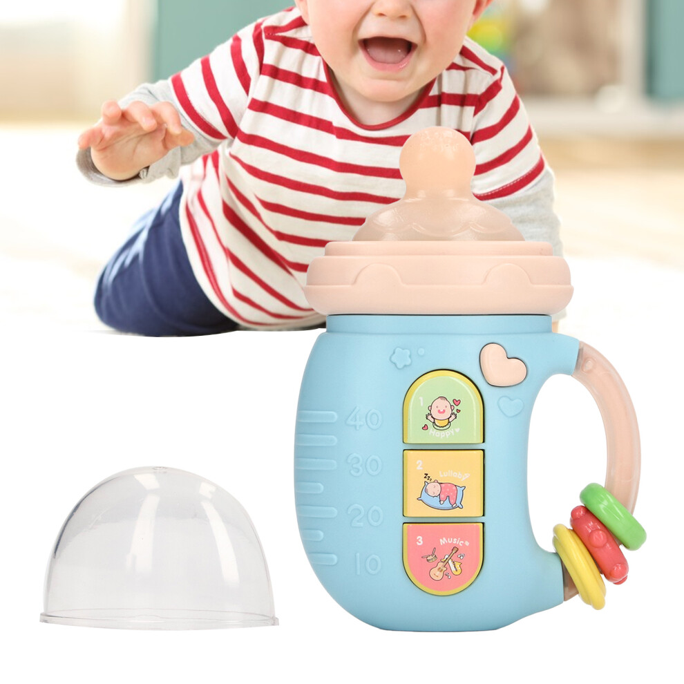 Milk Bottle Teether Toy Baby Rattle Early Education Learning Newborn Lights Music Electric Colorful Toys