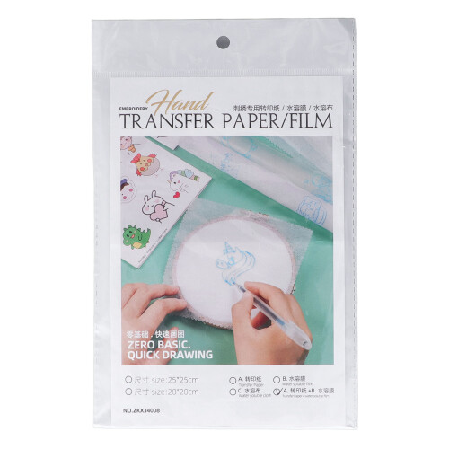 4er-Pack Transparentes DIY-Sticktransferpapier - Unterstützte PVA-Transferblätter 2