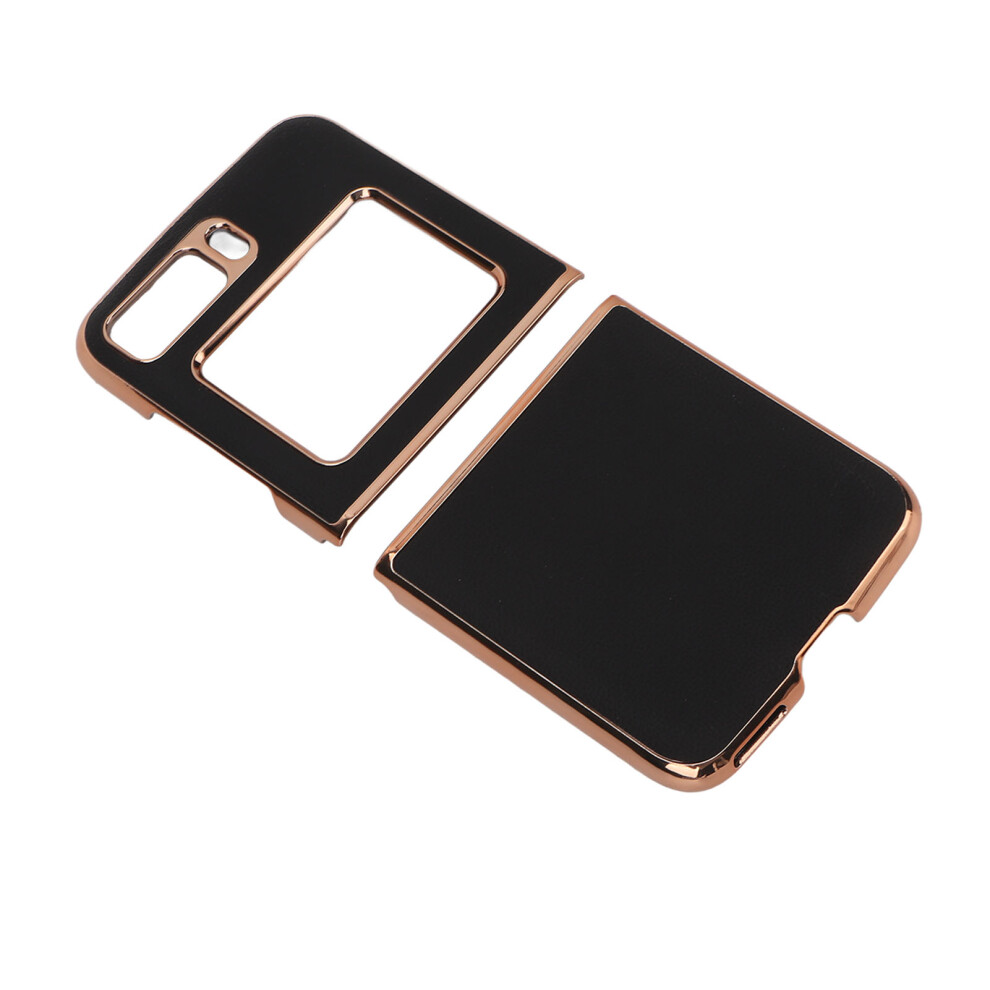 Leather Phone Case For Moto Razr 2022 Protective Phone Case Cover Scratch Proof Shock Proof Upper Lower Split Phone Case Black 7611319456865