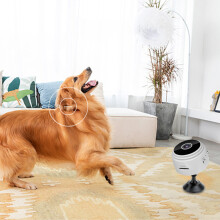 WiFi Remote Camera 1080P HD Infrared Night Vision Compact Size Sensitive Wide Angle Baby Monitor for Home A9 White