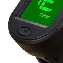Afinador de guitarra con clip, batería CR2032, LCD retroiluminado