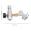 CO2-Bierfass-Druckregler 13,2  8,1  3 cm 3