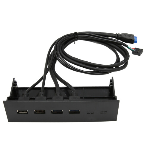 Hub de panel frontal USB 3.0 de 5,25 pulgadas, 4 puertos, 5 Gbps 1
