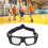 Verstellbare Sportbrille für Kinder, stoßfester PC-Rahmen, Schwarz 4
