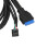 Hub de panel frontal USB 3.0 de 5,25 pulgadas, 4 puertos, 5 Gbps 9