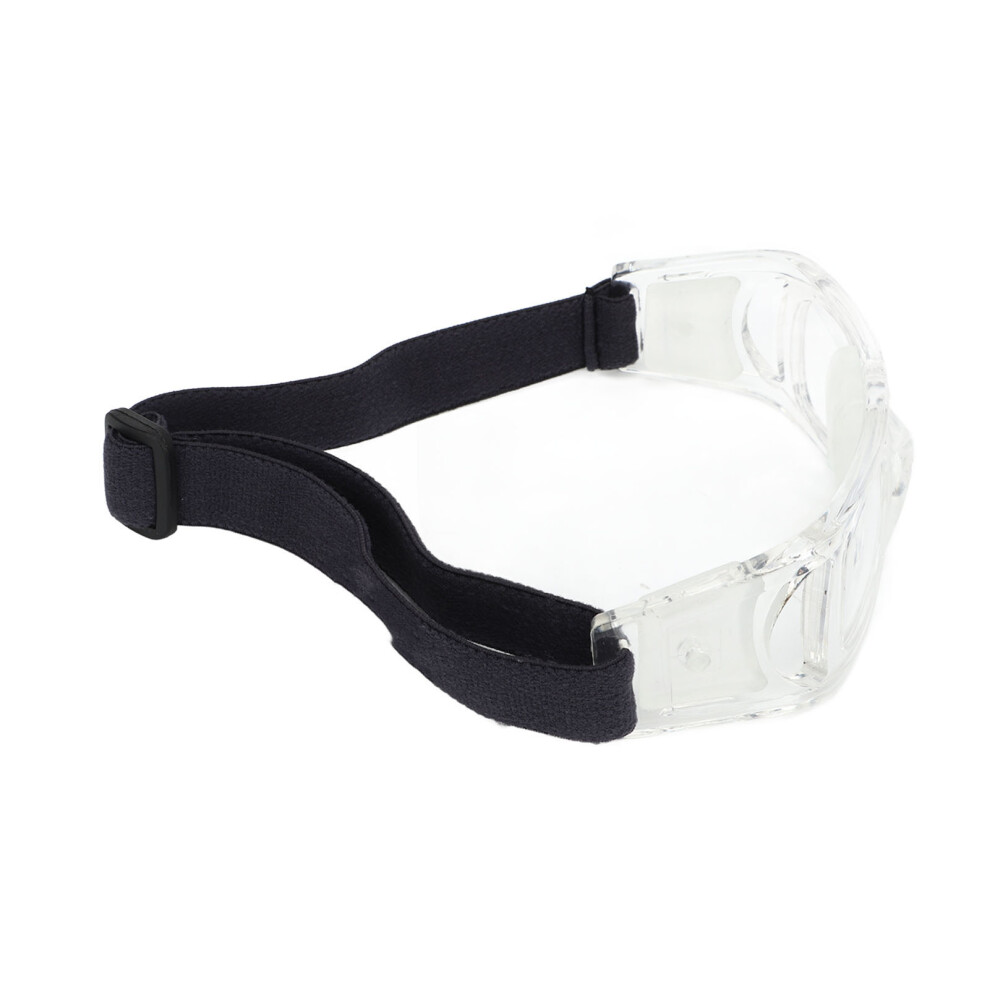 Sport Goggles Free Regulable Design Curved Fit Frame Impact Resistant Pc Material Protective Basketball Glasses For Kids White 8741319457827