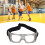 Stossfeste Sportbrille für Kinder, Grau, Verstellbare, gebogene Passform 7