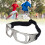 Stossfeste Sportbrille für Kinder, Grau, Verstellbare, gebogene Passform 5