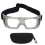 Stossfeste Sportbrille für Kinder, Grau, Verstellbare, gebogene Passform 2