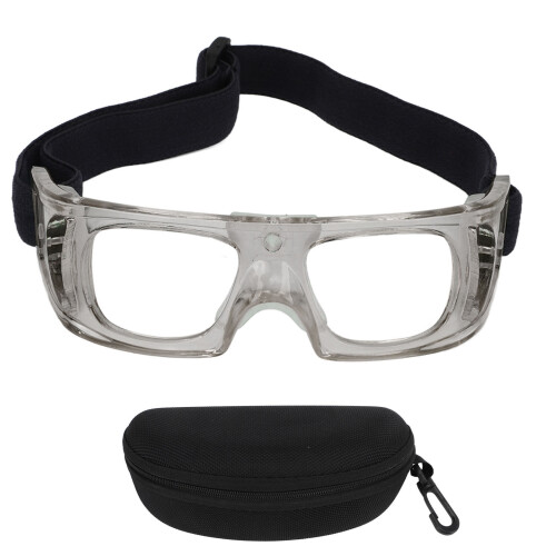Stossfeste Sportbrille für Kinder, Grau, Verstellbare, gebogene Passform 1