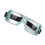 Sportbrille für Kinder, stoßfester PC-bogiger Sitz, Blau 15