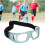 Sportbrille für Kinder, stoßfester PC-bogiger Sitz, Blau 10