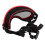 Hundeschutzbrille großer roter Rahmen schwarze Gläser PC 4