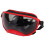 Hundeschutzbrille großer roter Rahmen schwarze Gläser PC 11