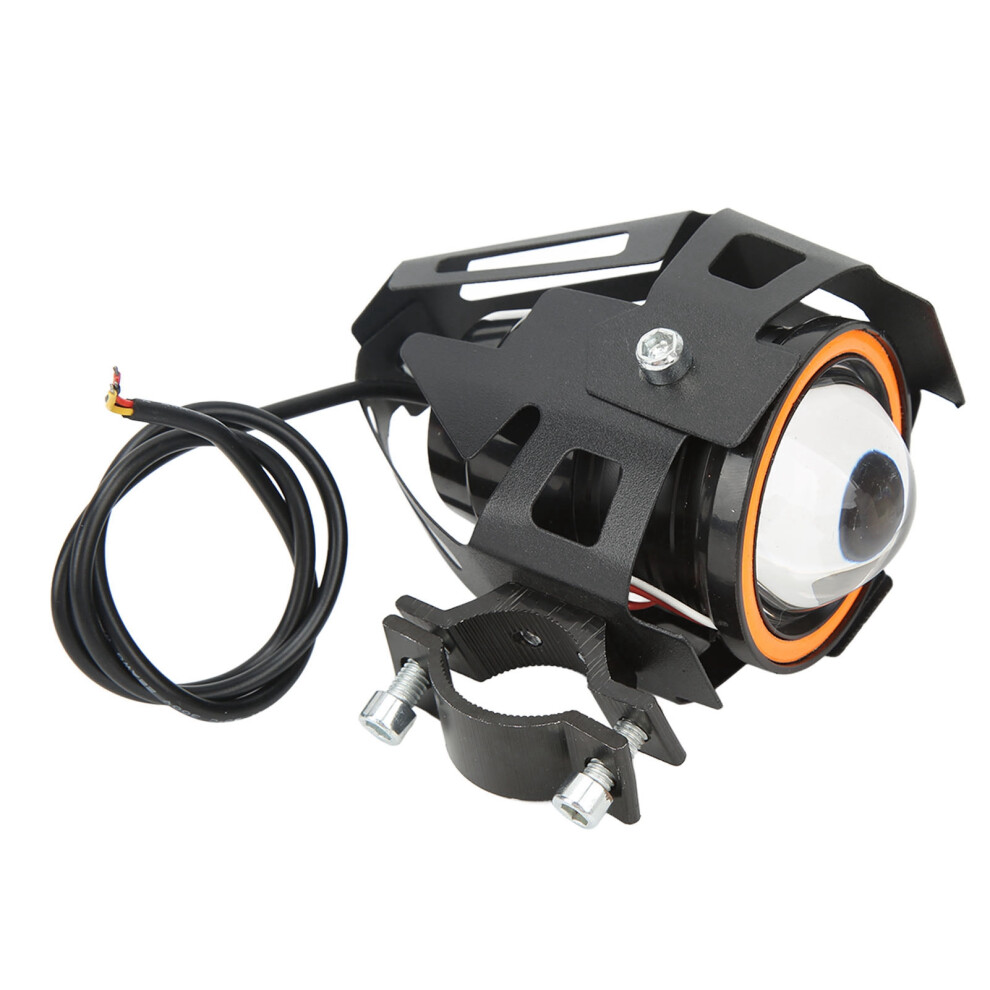30W Motorcycle Led Spot With Angel Eye High Low Beam Ip68 Waterproof 12Â60V Universal Driving Lamp Red/Light 7681319458169