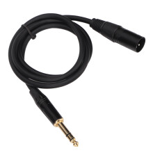 6,35 mm auf XLR-Kabel, 1/4 Zoll auf 3-polig, 1,8 m Schwarz