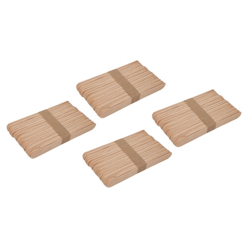 200 piezas de retractores de lengua de madera de abedul, desechables 1