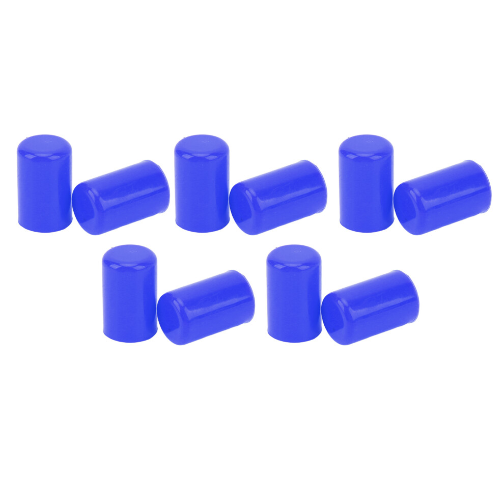 10Pcs Silicone Blanking Cap Universal Intake Vacuum Hose Tube End Bung Plug Inner Diameter 14Mm Blue 6921319458594