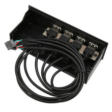USB 2.0 Frontpanel-Hub 5,25 Zoll 4 Ports für PC-Gehäuse Optisches Laufwerk Front