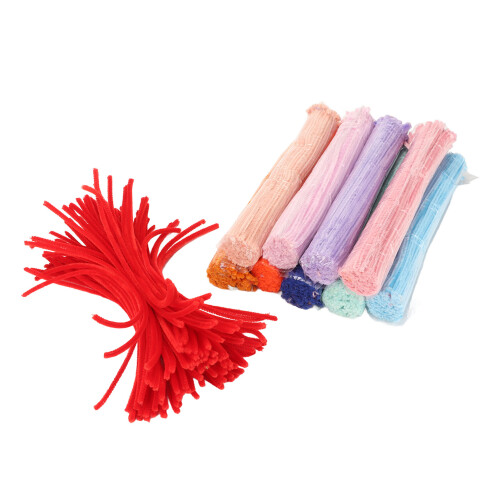 1000 Stück Pfeifenreiniger gemischte Farben 30 cm 1