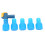Bite Valve Replacement Food Grade Silicone Mouthpieces with Bent Shutoff Valve for Hydration Pack Water Backpack 14
