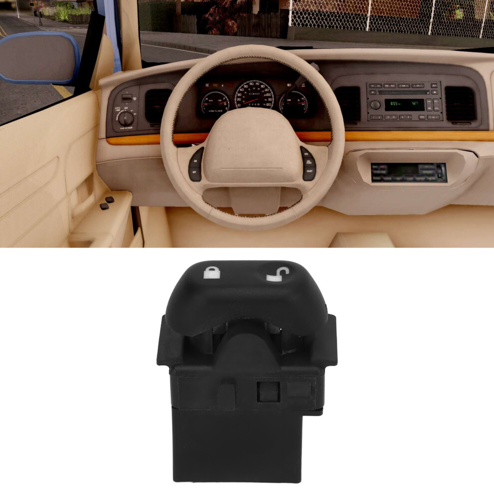 Driver Side Door Lock Switch 4W7z14028aaa Sensitive Replacement For Ford Crown Victoria 2003Â2008 Black 6941319460137