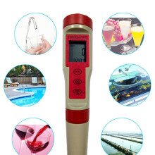 4-in-1-Wasserqualitätsprüfer pH TDS EC Temperatur, 7,1 Zoll