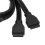 USB 3.0 Front-Hub 4-Port, 5 Gbit/s, 60 cm, 19-Pin ABS 9