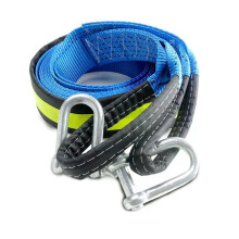 Cuerda de remolque para coche 5 m 8 t poliéster azul reflectante