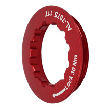 Anillo de bloqueo del cassette de aleación de aluminio roja para MTB
