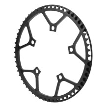 58-Zähne Kettenblatt Faltrad 130 mm BCD Schwarz
