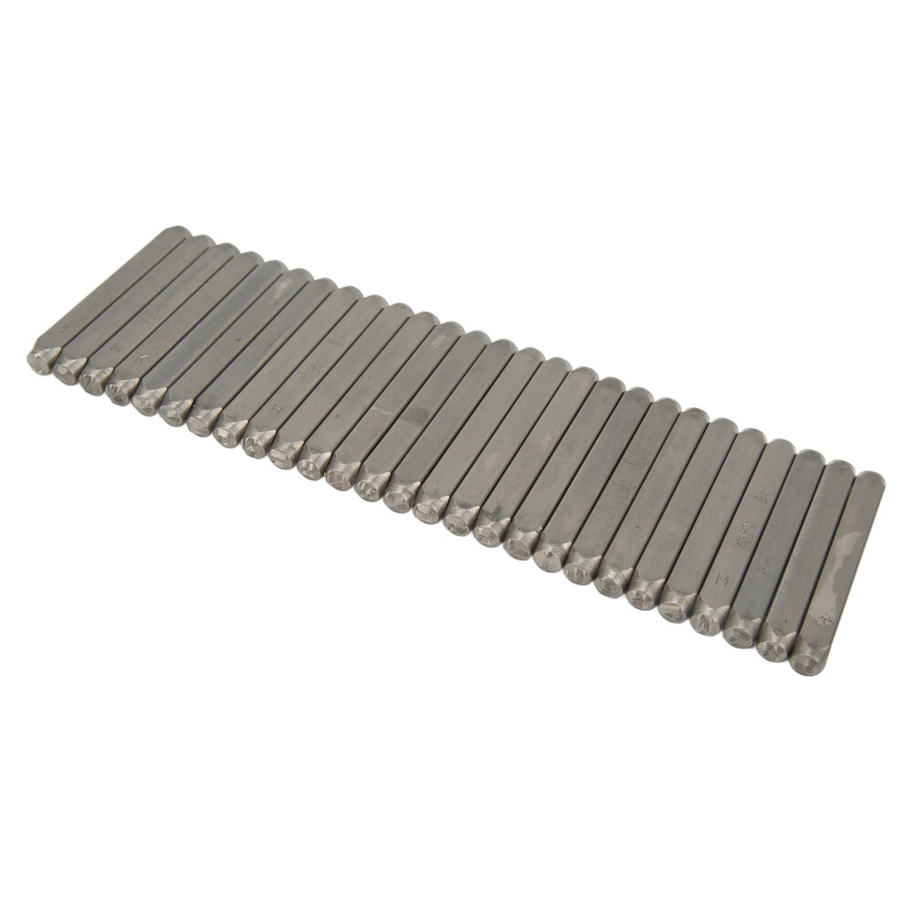27 Pcs Metal Stamps High Carbon Steel Metal Letter Punch Stamps Set For Jewelry Leather With Storage Box 4Mm Letters 3411319464594