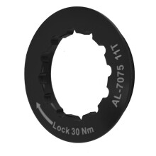 Anillo de bloqueo del casete de aluminio - Bicicleta de montaña - Negro