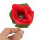Rosa con llama aparente - 20 piezas, 28.5cm/11.2in, rojo 12