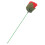 Rosa con llama aparente - 20 piezas, 28.5cm/11.2in, rojo 6