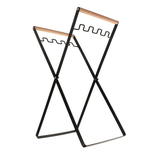 Müllsackhalter-Ständer faltbar schwarz 57253,2 cm 1