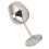 Metall-Weingoblet 500ml Edelstahl Silber 12