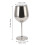 Metall-Weingoblet 500ml Edelstahl Silber 4