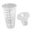 durchsichtige Skala 700 ml transparenter Shaker Standard 15