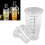 durchsichtige Skala 700 ml transparenter Shaker Standard 13