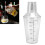 Cocktail-Shaker klare Skala 500 ml transparent 14