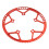Plato plegable de aluminio rojo de 56 dientes BCD 130 12