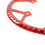 Plato plegable de aluminio rojo de 56 dientes BCD 130 8