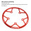 Plato plegable de aluminio rojo de 56 dientes BCD 130 7